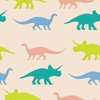 Seamless pattern with dinosaurs. vector