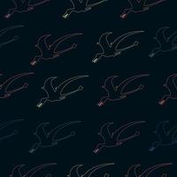 Seamless pattern with dinosaurs. vector