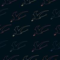 Seamless pattern with dinosaurs. vector