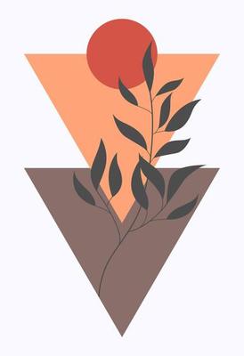 Abstract wall art. Abstract shapes