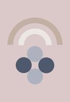 Abstract figures in the style of minimalism vector