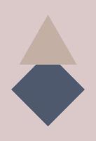 Abstract figures in the style of minimalism vector