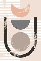 Abstract figures in the style of minimalism vector