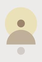 Abstract figures in the style of minimalism vector