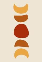 figuras abstractas al estilo del minimalismo vector