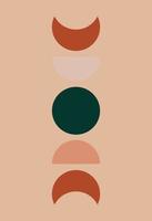 Abstract wall art. Abstract shapes vector