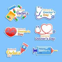 celebra el dia nacional del medico vector
