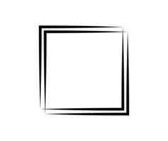 Square frame. Geometric abstract square element. Vector illustration