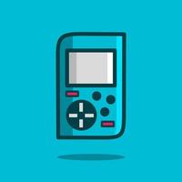 Joystick game console flat design vector. Colorful logo with soft background. Abstract graphic illustration. vector