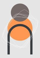 Abstract figures in the style of minimalism vector