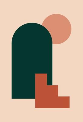 Abstract wall art. Abstract shapes