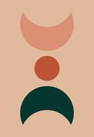 Abstract wall art. Abstract shapes vector