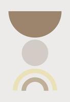 Abstract figures in the style of minimalism vector