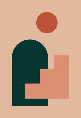 Abstract wall art. Abstract shapes