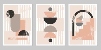 Abstract wall art. Abstract shapes vector