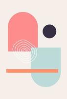 Abstract wall art. Abstract shapes vector