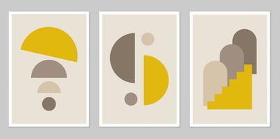 Abstract wall art. Abstract shapes vector