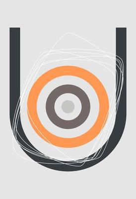 Abstract figures in the style of minimalism