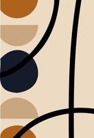 Abstract wall art. Abstract shapes vector