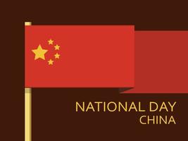 Day of China people concept background, flat style vector