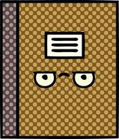 comic book style cartoon notebook vector