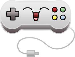 gradient shaded cartoon game controller vector