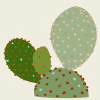 ilustración vectorial aislada de cactus. vector