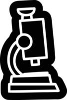 microscope and slide icon vector