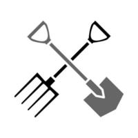 Illustration Vector Graphic of Shovel and Fork Icon