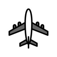 ilustración vectorial gráfico del icono del avión vector