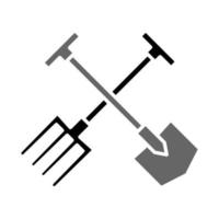 Illustration Vector Graphic of Shovel and Fork Icon