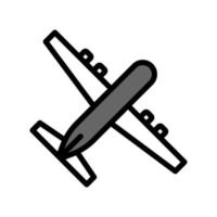 ilustración vectorial gráfico del icono del avión vector