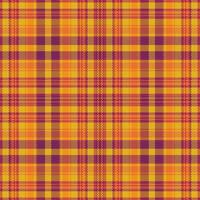 Tartan plaid pattern with texture and warm color. vector