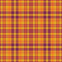 Tartan plaid pattern with texture and warm color. vector