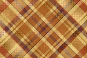 Tartan plaid pattern with texture and warm color. vector