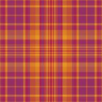 Tartan plaid pattern with texture and warm color. vector