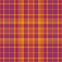 Tartan plaid pattern with texture and warm color. vector