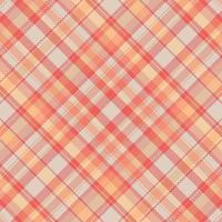 Tartan plaid pattern with texture and warm color. vector