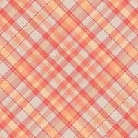 Tartan plaid pattern with texture and warm color. vector