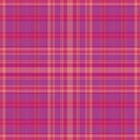 Tartan plaid pattern with texture and warm color. vector