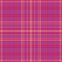 Tartan plaid pattern with texture and warm color. vector