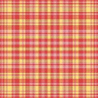 Tartan plaid pattern with texture and warm color. vector