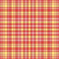 Tartan plaid pattern with texture and warm color. vector