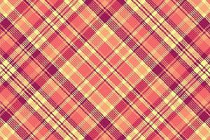 Tartan plaid pattern with texture and warm color. vector
