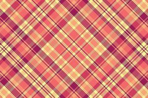 Tartan plaid pattern with texture and warm color. vector