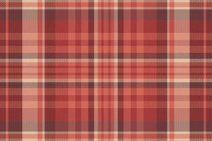 Tartan plaid pattern with texture and warm color. vector