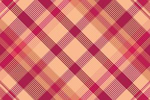Tartan plaid pattern with texture and warm color. vector