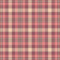 Tartan plaid pattern with texture and warm color. vector