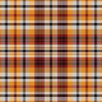Tartan plaid pattern with texture and warm color. vector