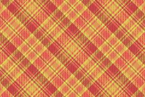 Tartan plaid pattern with texture and warm color. vector
